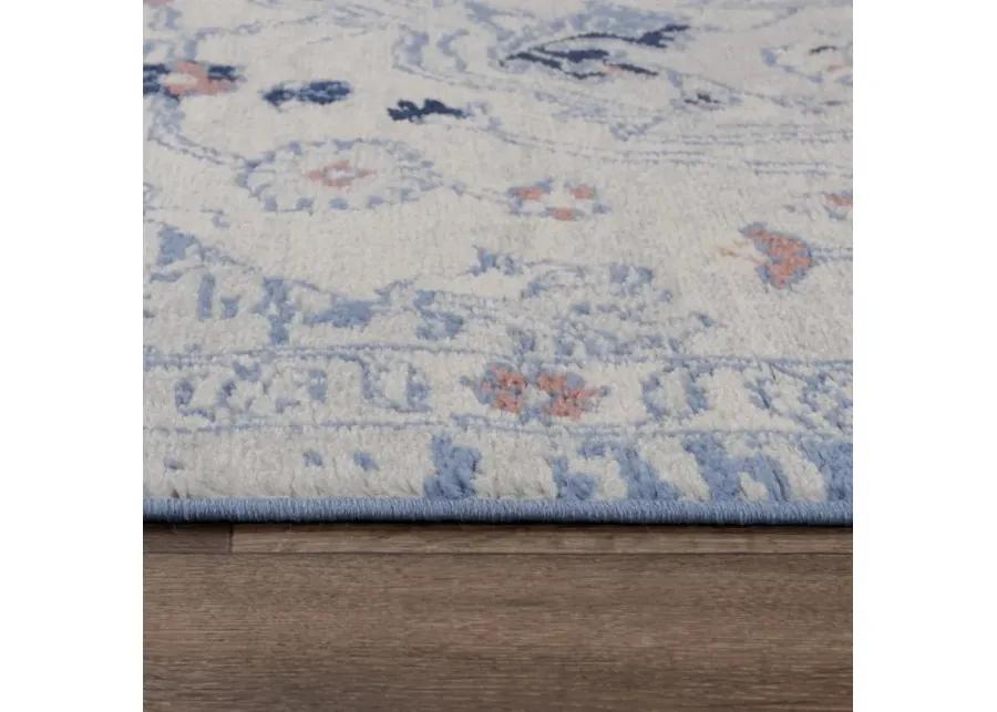 Marquise L. Blue  Polypropylene  8'0"x9'6" Rectangle Rug