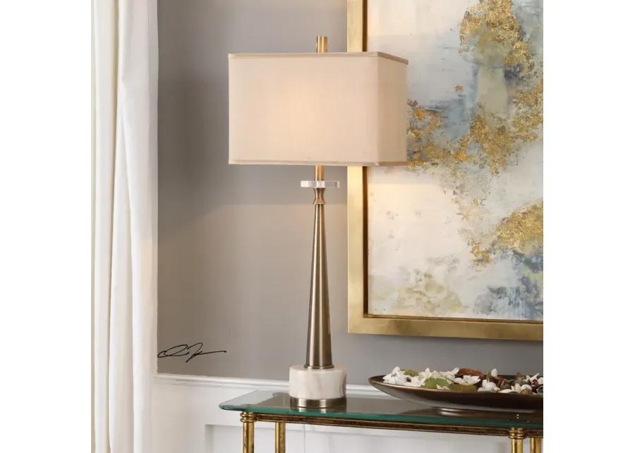 Verner Tapered Brass Table Lamp