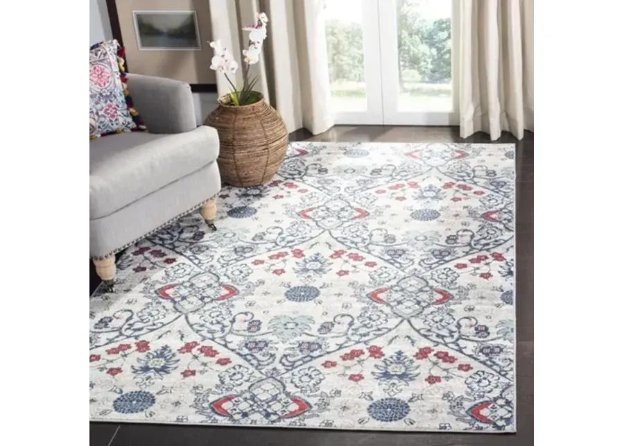 Brentwood 894 Navy / Grey 6'-7" X 6'-7" Square Square Powerloomed Rug