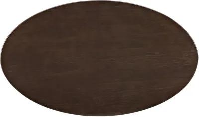 Lippa 48" Oval-Shaped Walnut Coffee Table