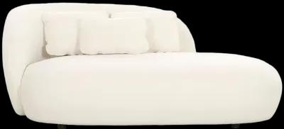 Galet Cream Velvet Chaise