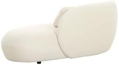 Galet Cream Velvet Chaise