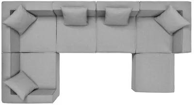 Saybrook Outdoor Patio Upholstered 6-Piece Sectional Sofa