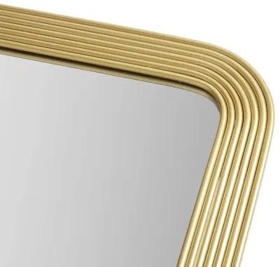 Rounded Rectangle Fluted Wall Mirror