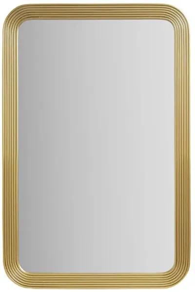 Rounded Rectangle Fluted Wall Mirror