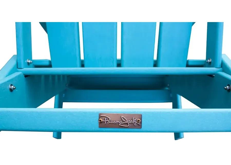 Panama Jack Polyresin Folding Teal Adirondack Chair