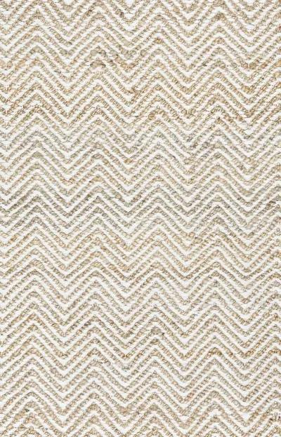 Ellington Natural  chevron  Jute / Wool  3' x 5' Rectangle Rug