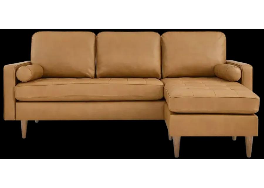 Valour 78" Leather Apartment Sectional