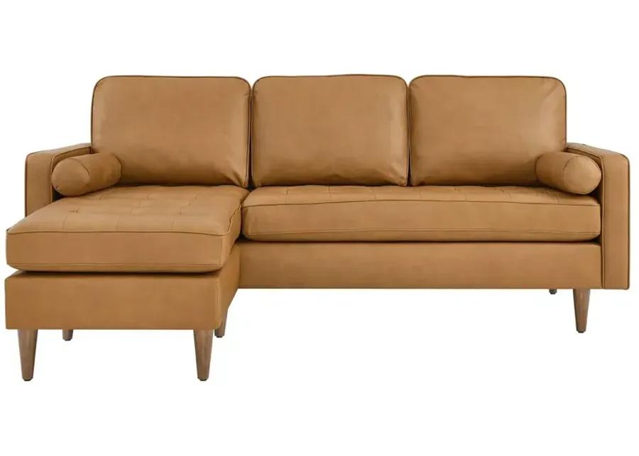 Valour 78" Leather Apartment Sectional