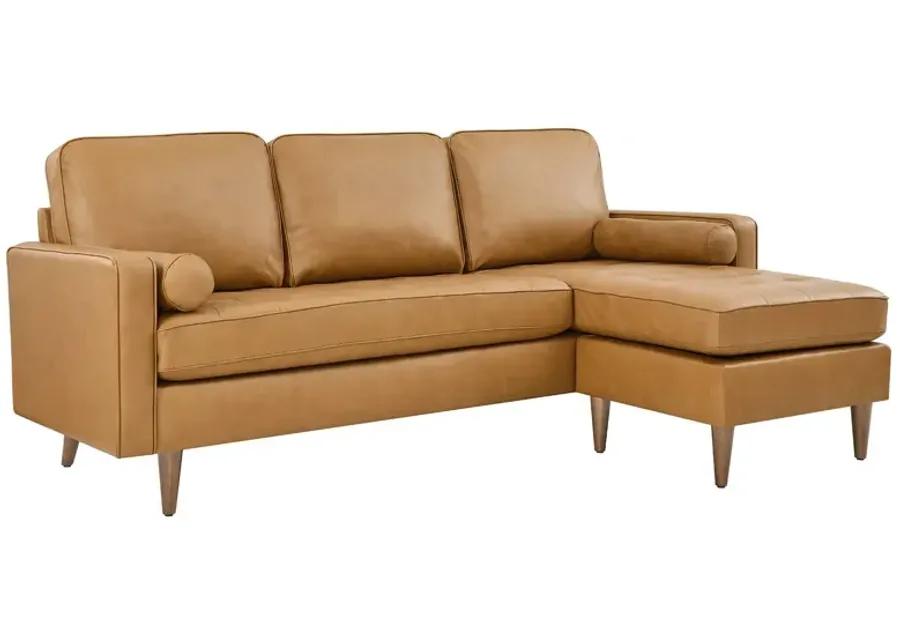 Valour 78" Leather Apartment Sectional