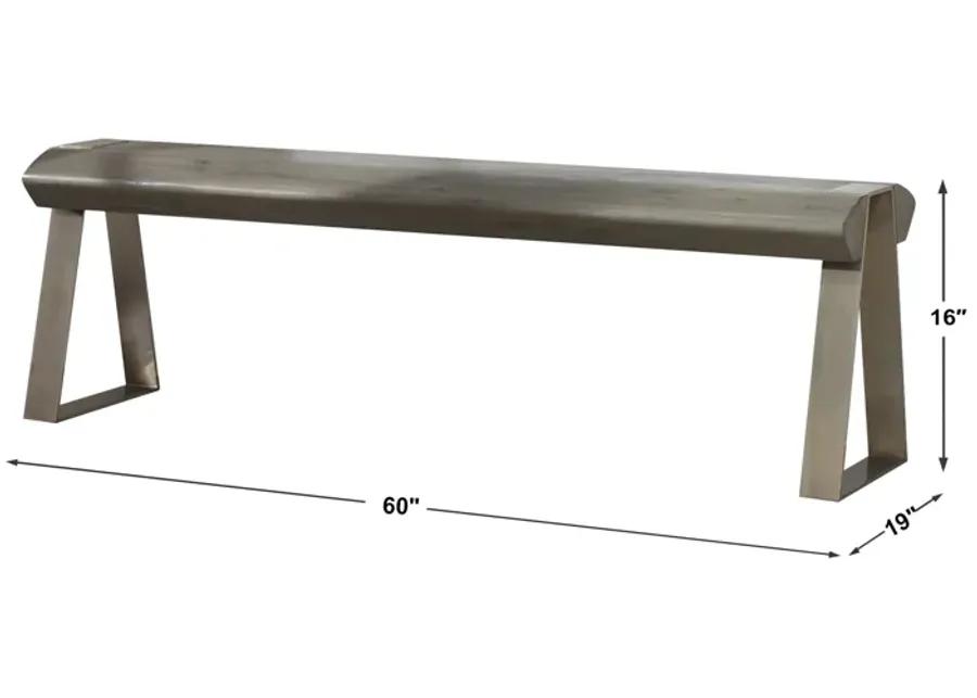 Acai Light Gray Bench