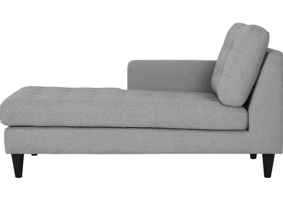 Empress Left-Arm Upholstered Fabric Chaise