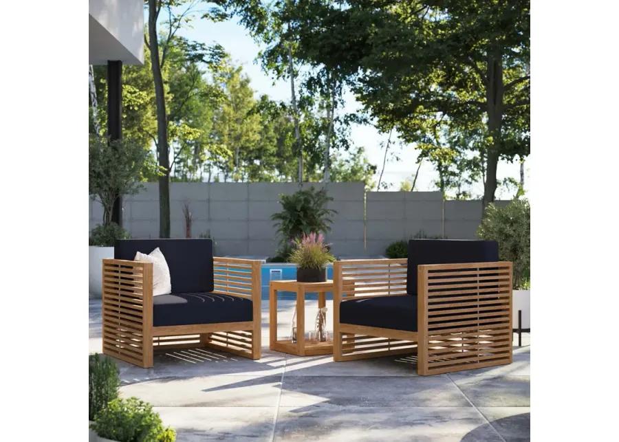 Carlsbad 3-Piece Teak Outdoor Set