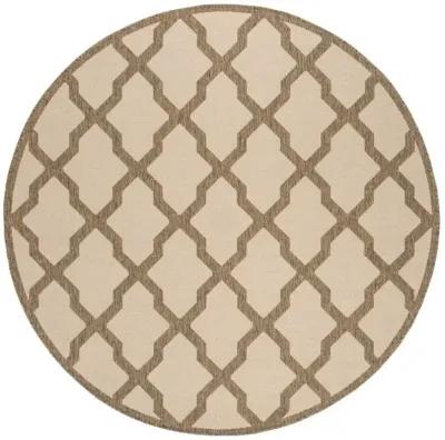 LINDEN 122 Collection LND122C-6R Cream / Beige 6'-7" X 6'-7" Round