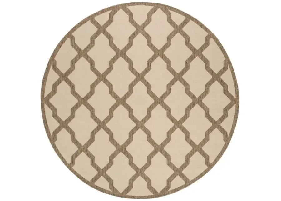 LINDEN 122 Collection LND122C-6R Cream / Beige 6'-7" X 6'-7" Round