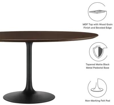 Lippa 60" Round Wood Grain Dining Table