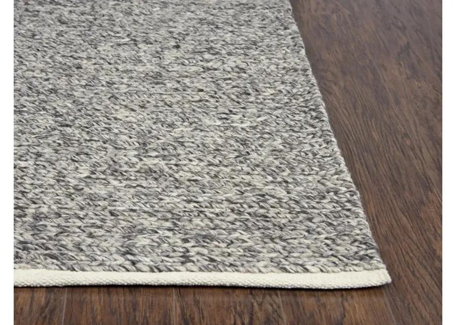 Ewe Complete me Brown Woven Wool/Polyester 8' x 10' Rectangle Rug