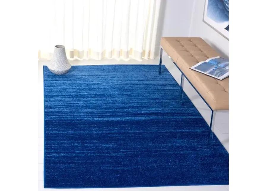 Adirondack Contemporary Light Blue / Dark Blue 2'-6" X 6' Powerloomed Rug