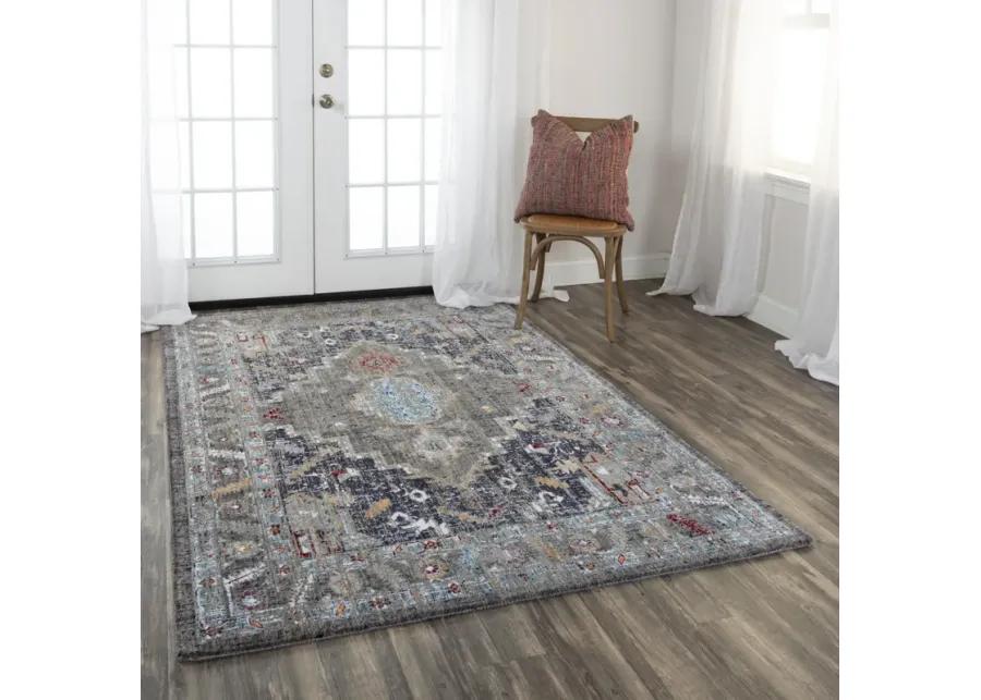 Signature Gray  Recycled Polyester 9'x12' Rectangle Rug