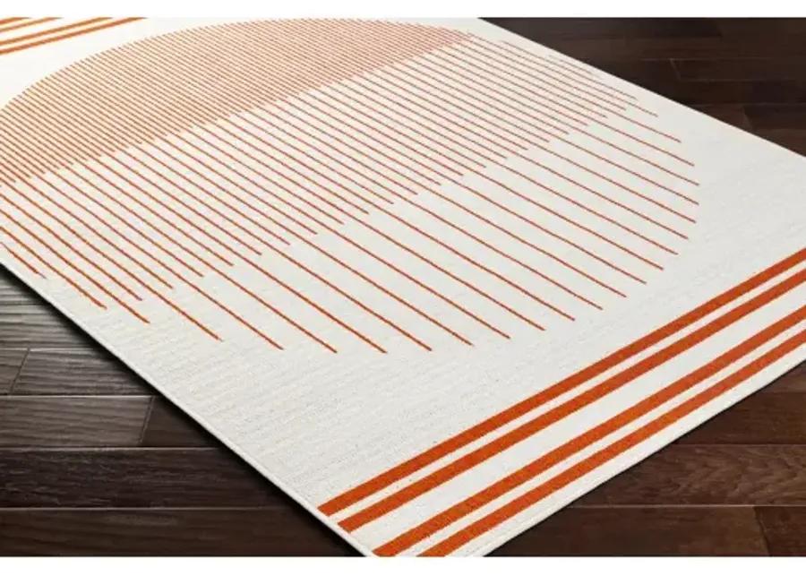 Alfresco ALF-9690 3'7" x 5'7" Machine Woven Rug