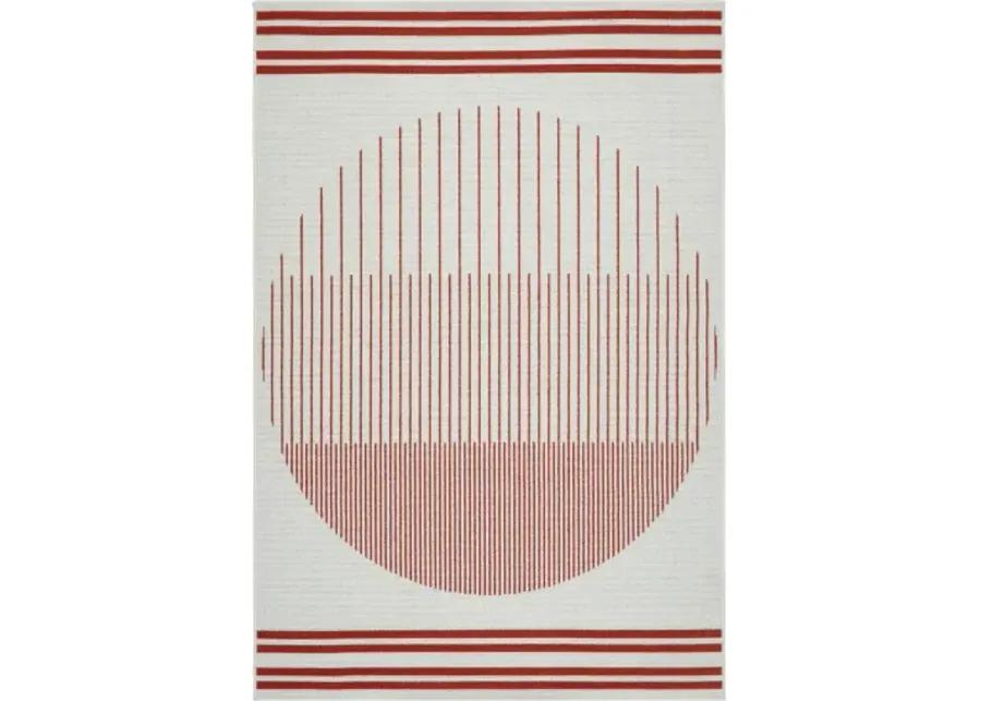 Alfresco ALF-9690 3'7" x 5'7" Machine Woven Rug