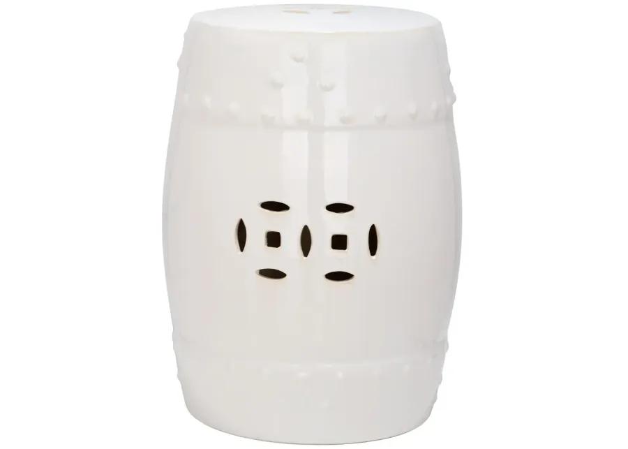 Cream Modern Ming Garden Stool