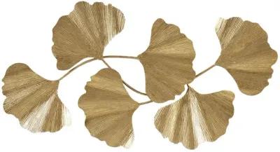 Martha Stewart Faye Gold Gold Foil Metal Ginkgo Leaf Wall Decor