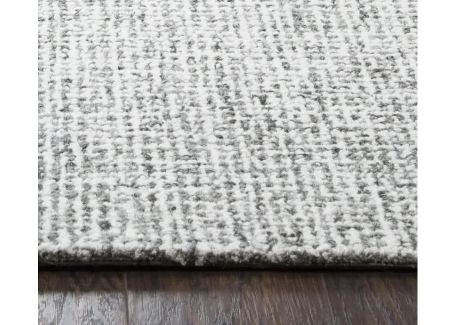 Brindleton Gray Tweed Wool 2'6" x 8' Runner Rug