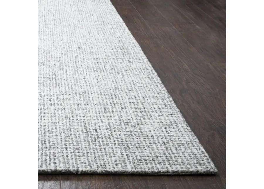 Brindleton Gray Tweed Wool 2'6" x 8' Runner Rug