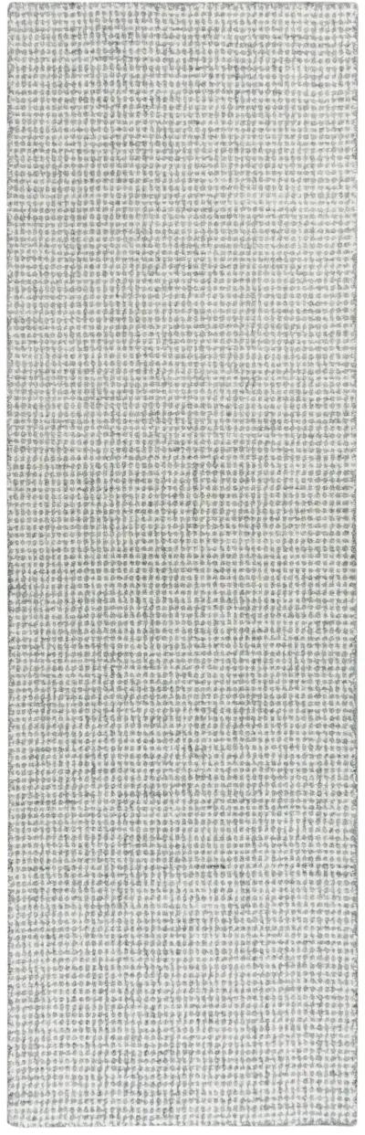 Brindleton Gray Tweed Wool 2'6" x 8' Runner Rug