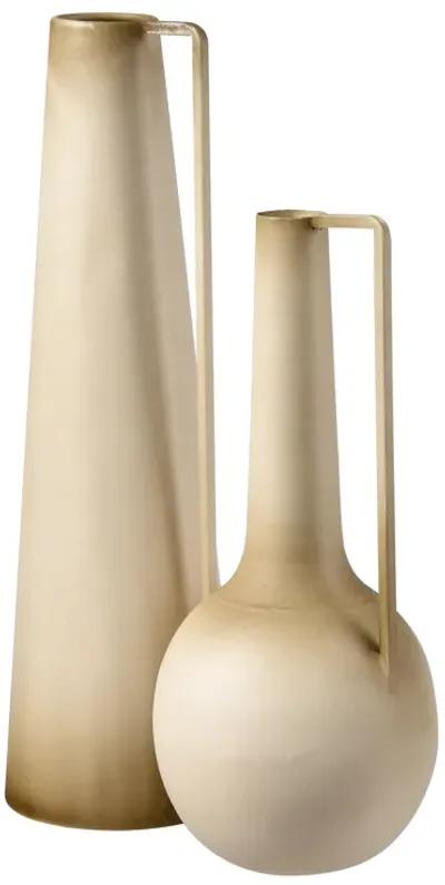 Delia Bottle I  -  Burnt Ivory - Set of 2