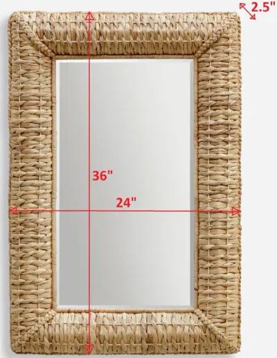 Twisted Seagrass Rectangle Mirror