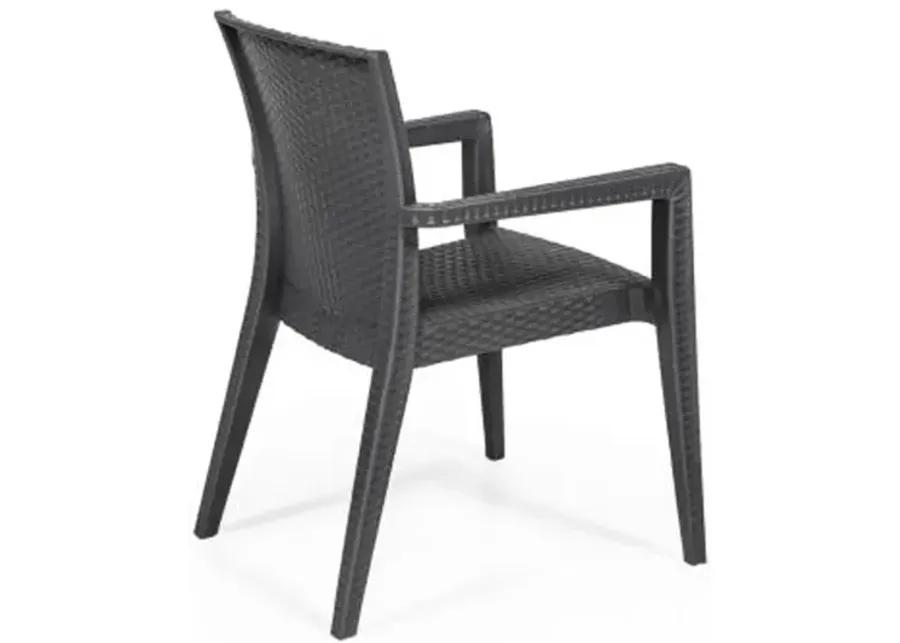 Montana Set of 4 Stackable Armchair-Anthracite