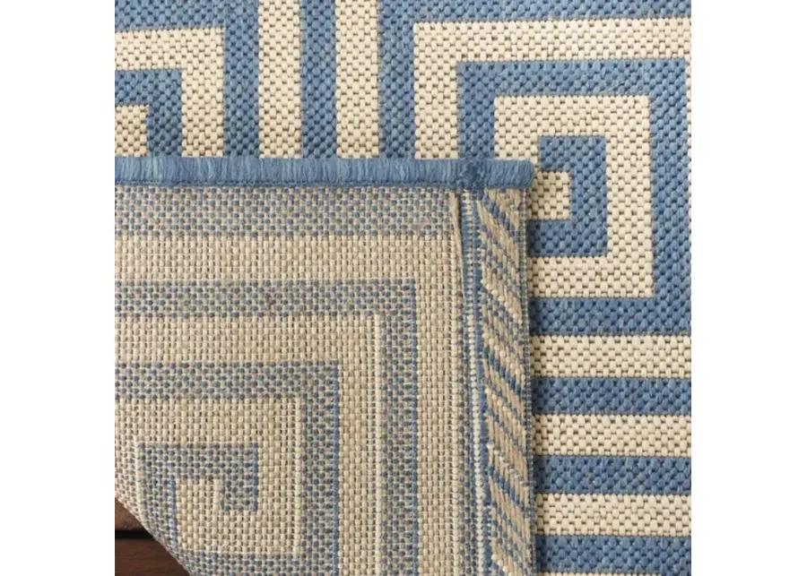 Safavieh BEACH HOUSE Collection BHS129N-28 Cream / Blue 2'-2" X 8'