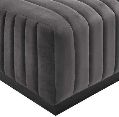 Conjure Channel Tufted Performance Velvet 4-Piece Sectional