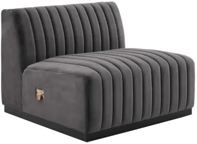 Conjure Channel Tufted Performance Velvet 4-Piece Sectional