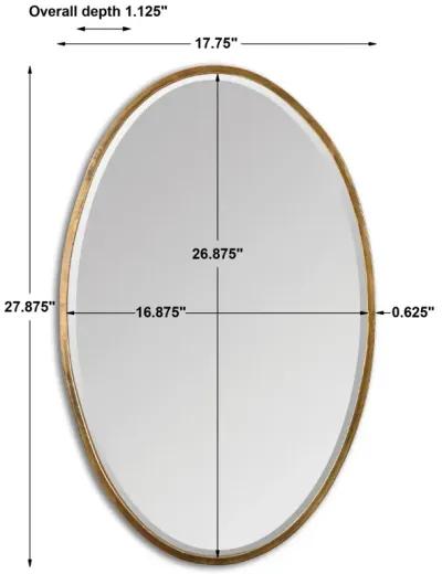 Herleva Gold Oval Mirror