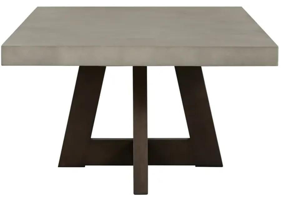 Elodie Gray Concrete and Dark Gray Oak Rectangle Coffee Table