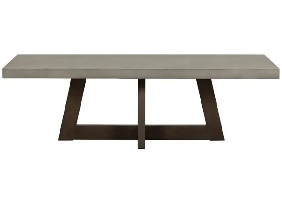 Elodie Gray Concrete and Dark Gray Oak Rectangle Coffee Table