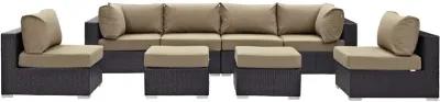 Convene 8 Piece Outdoor Patio Sectional Set