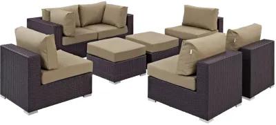 Convene 8 Piece Outdoor Patio Sectional Set