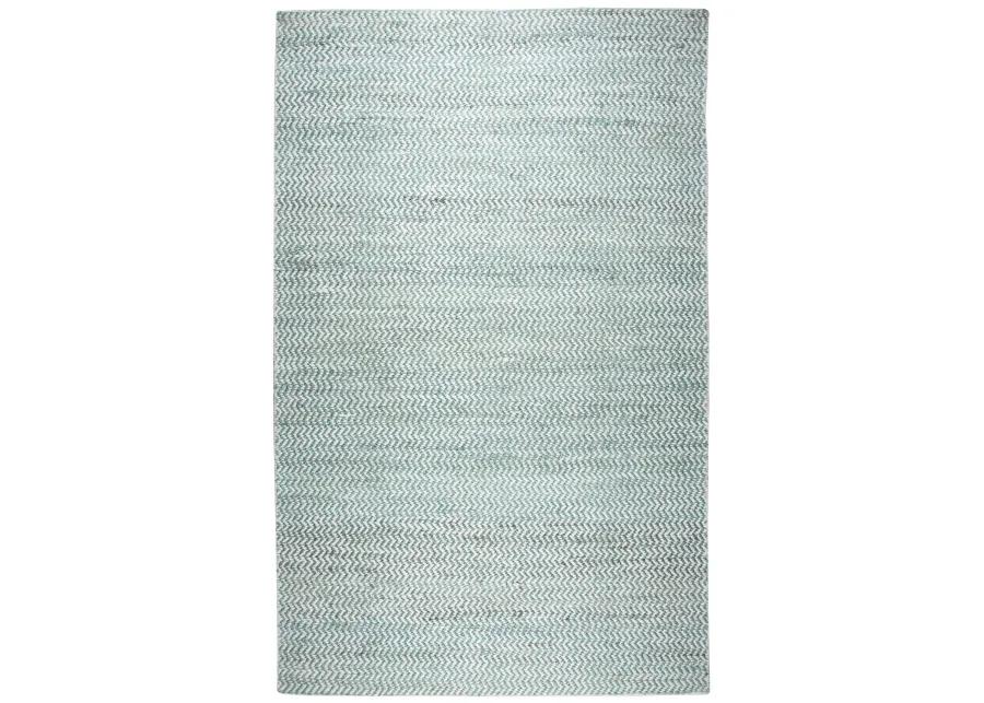 Ellington Turquoise chevron  Jute / Wool  3' x 5' Rectangle Rug