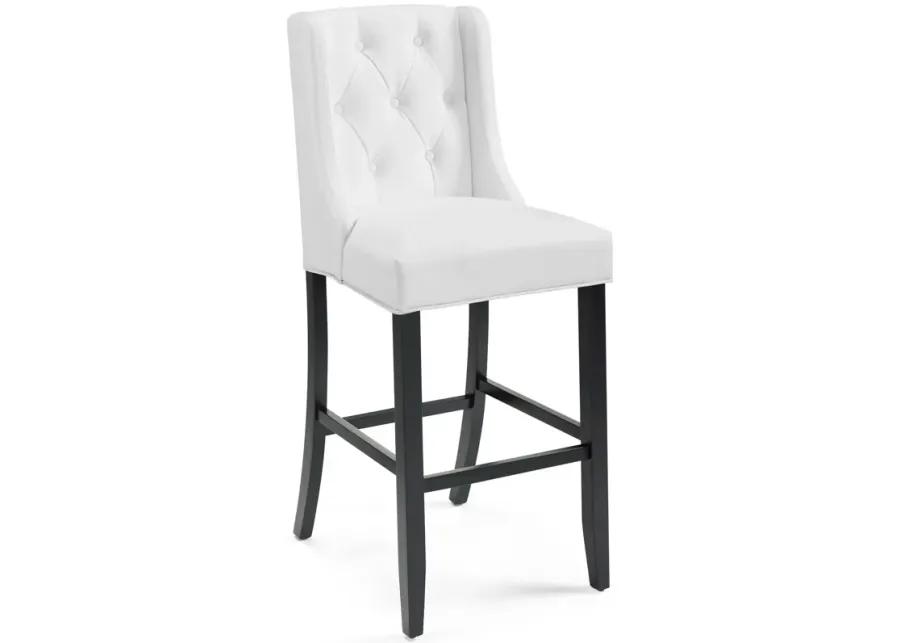 Baronet Bar Stool Faux Leather Set of 2