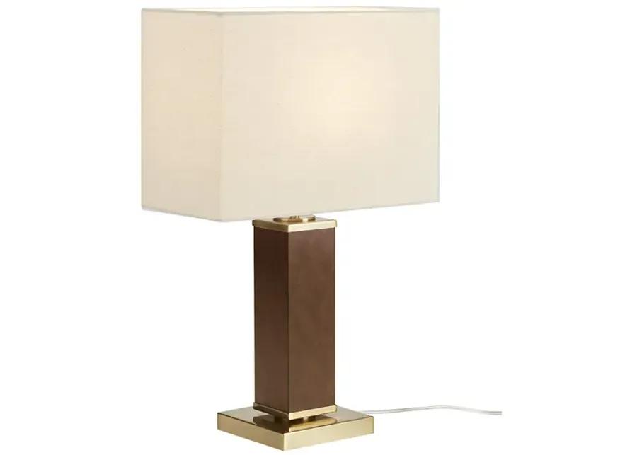 Hawley Faux Leather Table Lamp