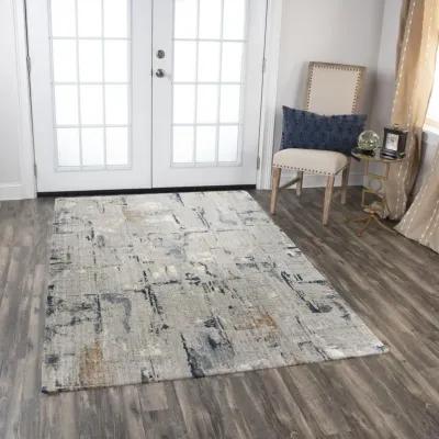 Ankara Gray/Multi Abstract Recycled Polyester 8' x 10' Rectangle Rug