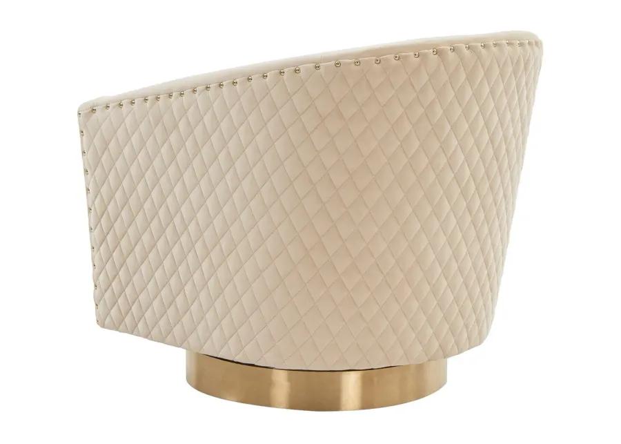 Clara Quilted Swivel Tub Chair