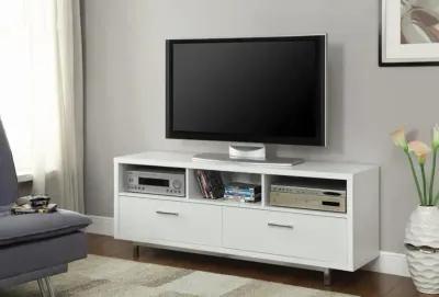 Alonzo 2-Drawer Rectangular Tv Console White