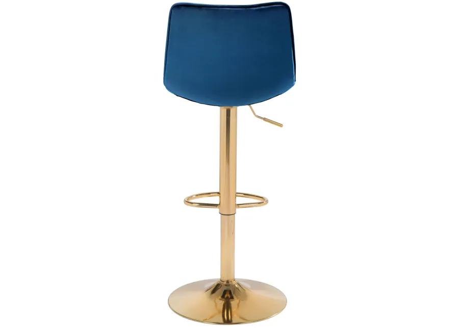 Prima Barstool Dark Blue & Gold