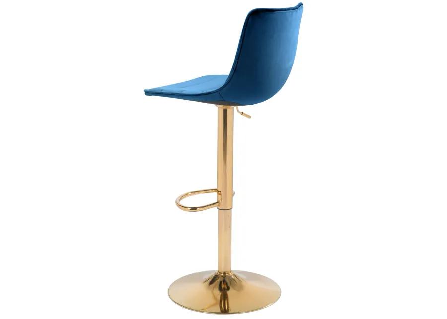 Prima Barstool Dark Blue & Gold