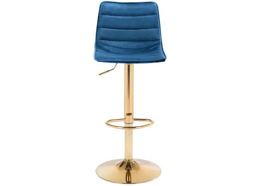 Prima Barstool Dark Blue & Gold